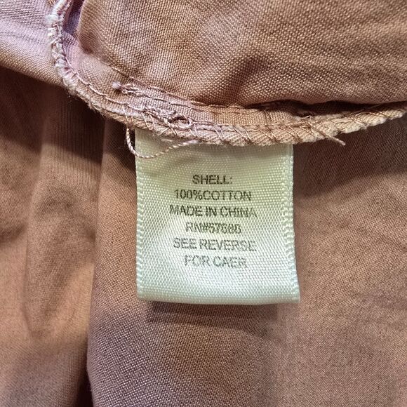 Outer Edge Womens Large Pink Utility Canvas Jacket with Hoodie - Picture 6 of 6